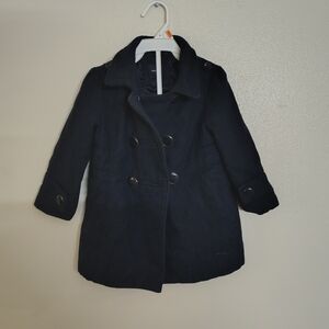 GAP Kids Navy Double-Breasted Pea Coat